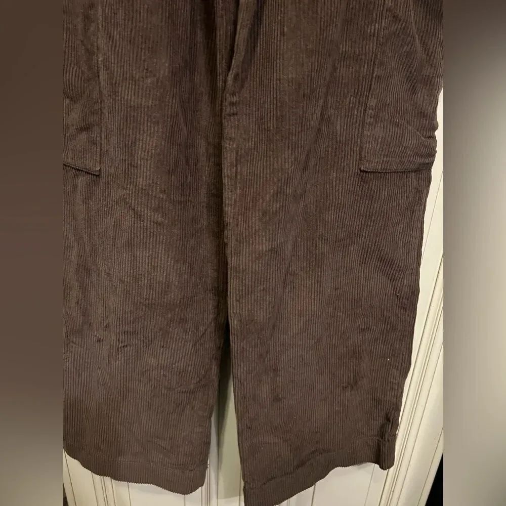 ASOS DESIGN drapey wide leg pants brown Sz 2